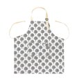 thumbnail image 3 of Delantal suave Ajustable Capacidad de gran capacidad Cocinar BIBS Tree-Pattern Hornear Limpieza Hogar Delantales Para Mujeres Hombres Chef Trabajador Gris Inevent HA010178-02, 3 of 6