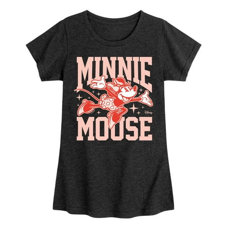 Disney - Minnie Arms Up - Toddler & Youth Girls Short Sleeve Graphic T-Shirt