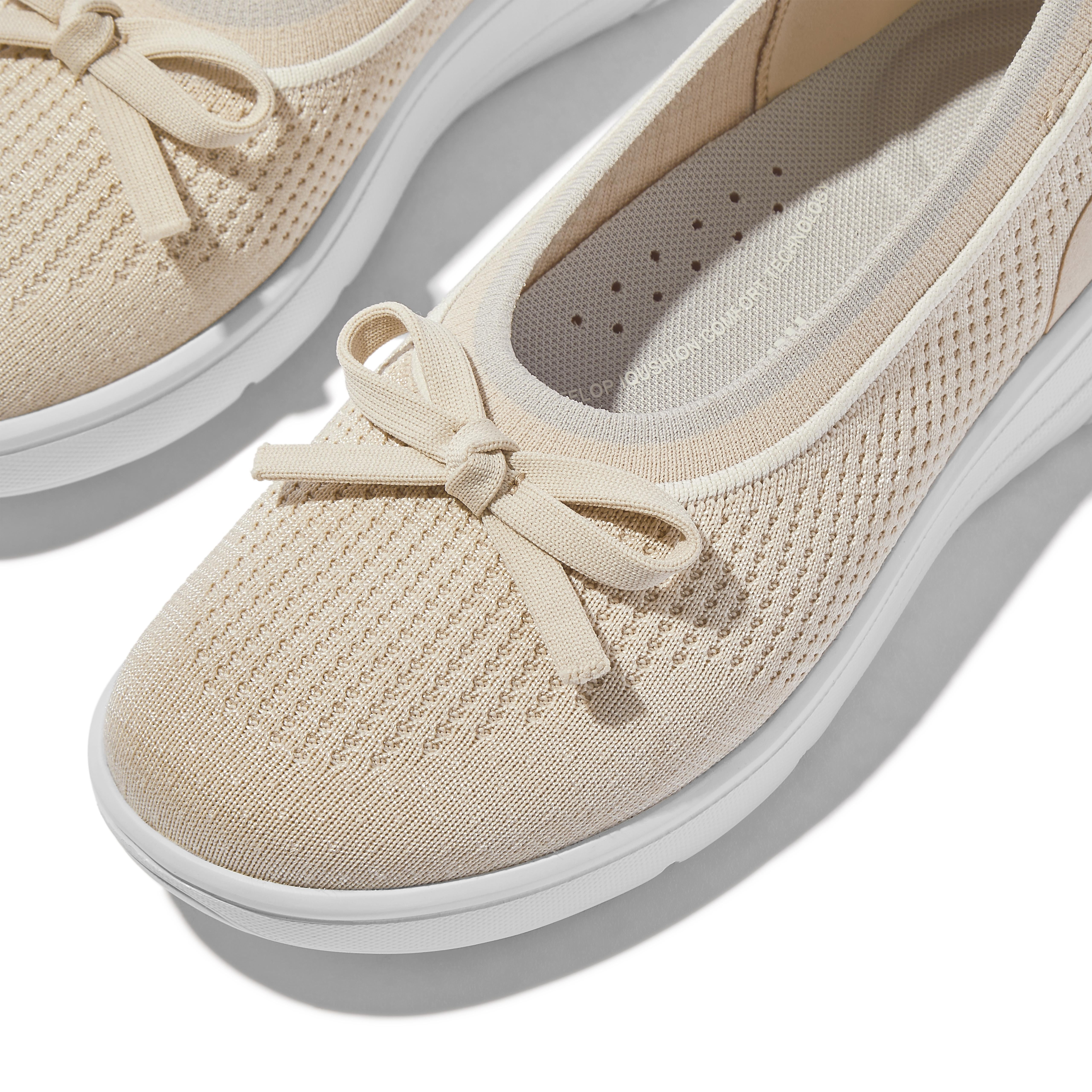 Fitflop Women's Super-Q Bow Knit Ballet Flat