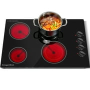 AMZGACHFKTCH 30 Inch Ceramic Cooktop with 4 Burners, 1200W, ETL Certified