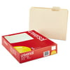 Universal File Folders, 1/5 Cut Assorted, One-Ply Top Tab, Letter, Manila, 100/Box