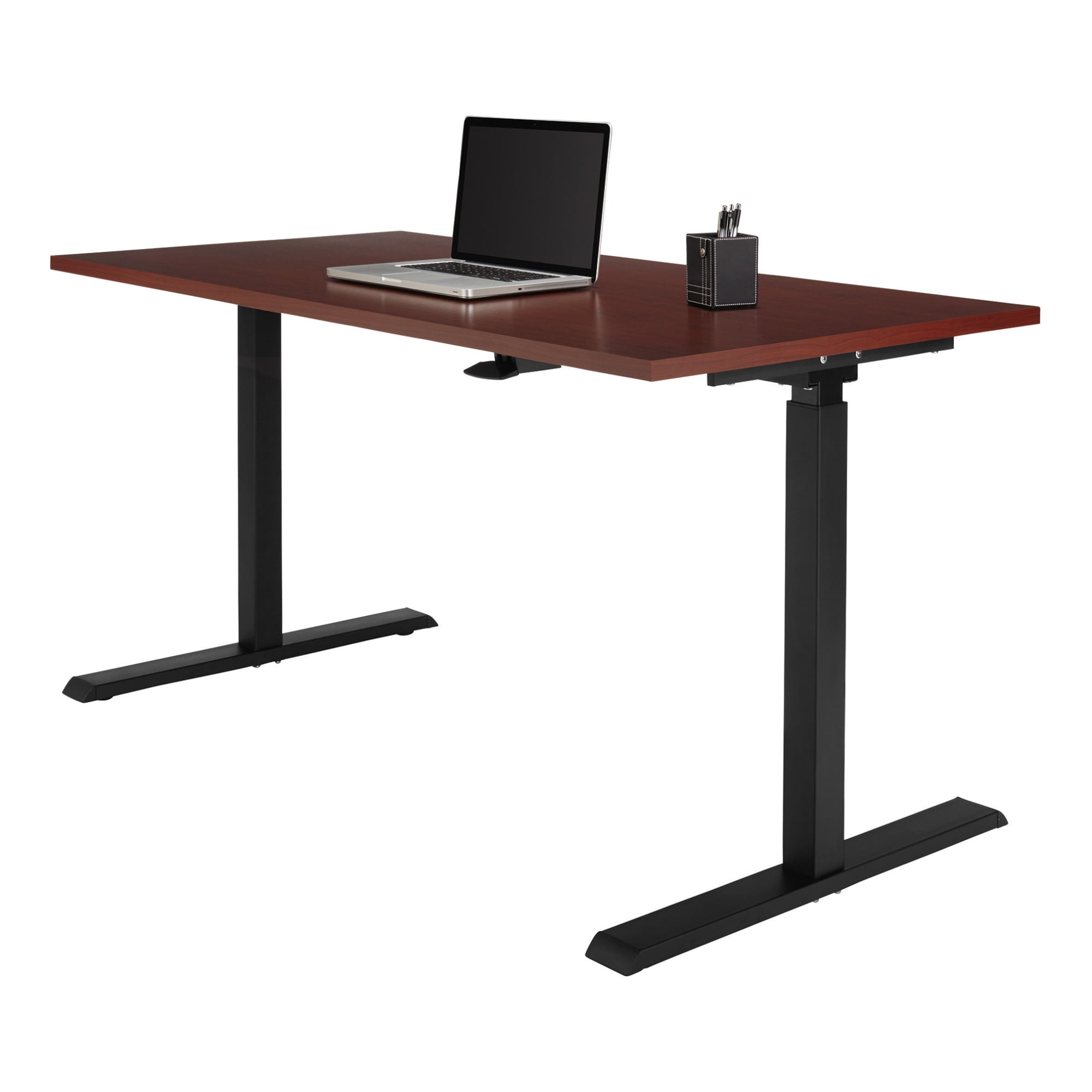 Realspace® Magellan Pneumatic HeightAdjustable Standing Desk, 60"W