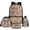 Brown Camouflage Bow Print, variant on Aplkyhs Green Camo Pink Bow School Backpack Set of 4 with Lunch Bag Pen Bag Set Bottle Sleeve for Girls Boys Multifunctional Pencil Case Suitable for Elementary Middle School High