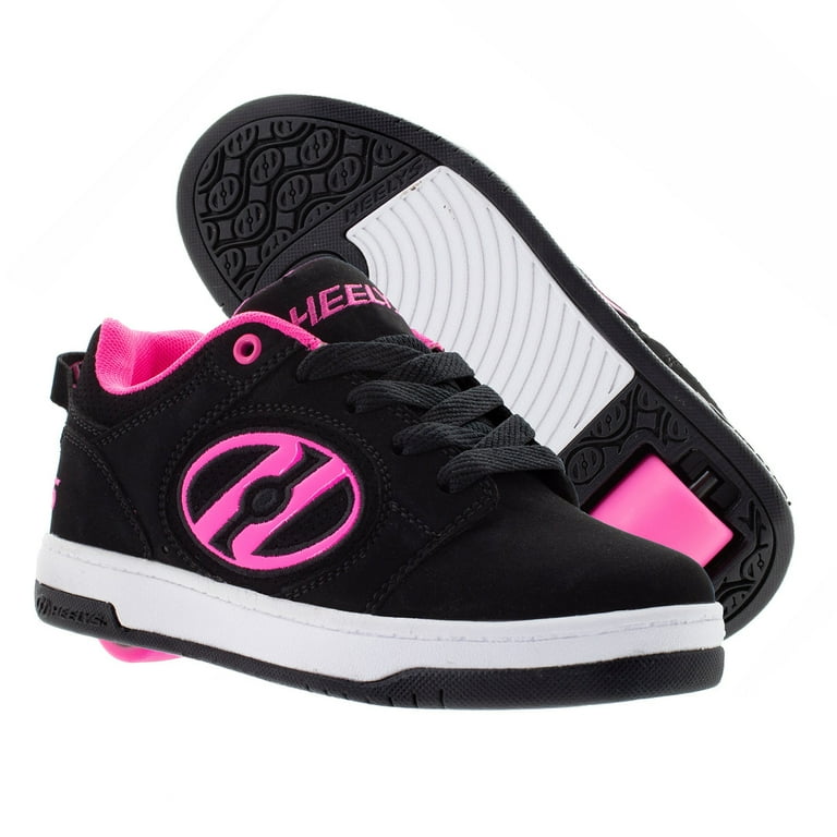 Black and top pink heelys