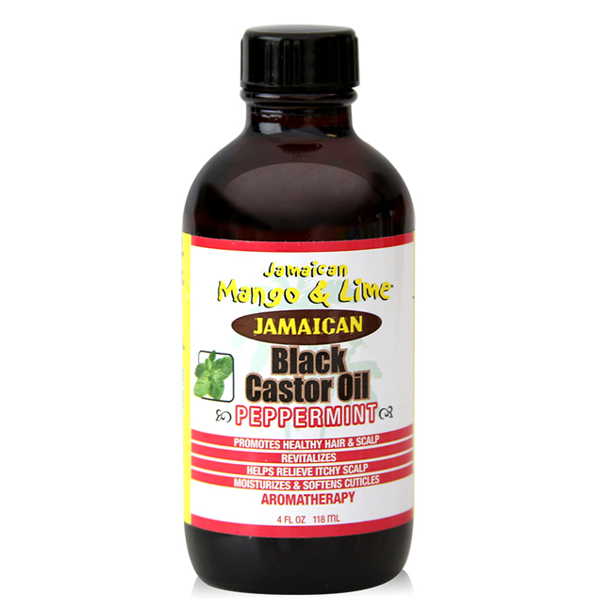 Jamaican Mango & Lime Black Castor Oil with Peppermint, 4 fl oz Jamaican Mango & Lime Black Castor Oil with Peppermint, 4 fl oz