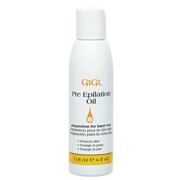 Aceite predepilatorio GiGi con aceites de soja y semillas de uva, 4