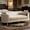 Wheat, variant on Shaiailed 77" End of Bed Bench King Size with Curved Armrests,Bench for Bedroom End of Bed King Size,End of Bed Couch,Chenille Upholstered Daybed Bench for Living Room(Beige/Ivory/Cream White)