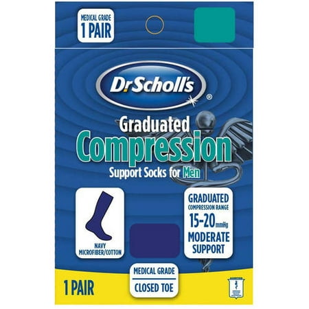 UPC 042825534599 product image for Dr. Scholl's Men's Microfiber Cotton Moderate Compression Socks | upcitemdb.com