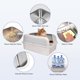 thumbnail image 3 of Caja de arena para gatos Henkelion de acero inoxidable, 26 L, extra grande, 3 of 9