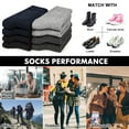 thumbnail image 3 of PUMIER Women Crew Socks, Soft Cotton Dress Socks Pack Athletic Socks for Women, Size 5-9, 8 Pairs, 3 of 9