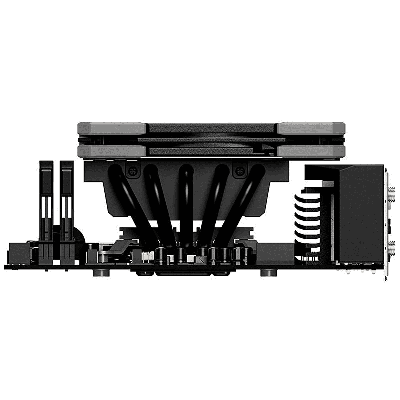 ID Cooling IS-40XT ITX Multi-Platform CPU Cooler with Mute Temperature Control Copper Radiator for Computer Case Cooling Fan
