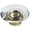 Clear/Champagne Bronze, variant on Amerock Bp36652 Glacio 1-3/4" Mushroom Cabinet Knob - Clear