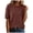 Coffee, variant on idosla Women's Lightweight Wool Blend Short Sleeve Sweater Top Business Casual (Pink, XL)