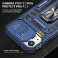 thumbnail image 5 of for iPhone 14 Plus Case with Kickstand with Camera Cover,Military-Grade Protection,Metal Ring Kickstand,Bumper Case for iPhone 14 Plus Case,Blue 5-IP14plus-03, 5 of 14