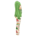 thumbnail image 5 of Unique Baby Girls Christmas Reindeer Kisses Legging Set Outfit (8Y, Green), 5 of 5