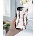 thumbnail image 5 of WIRESTER Shockproof Soft Rubber Cover Case for Apple iPhone 16e 6.1" 2025, Baseball, 5 of 5