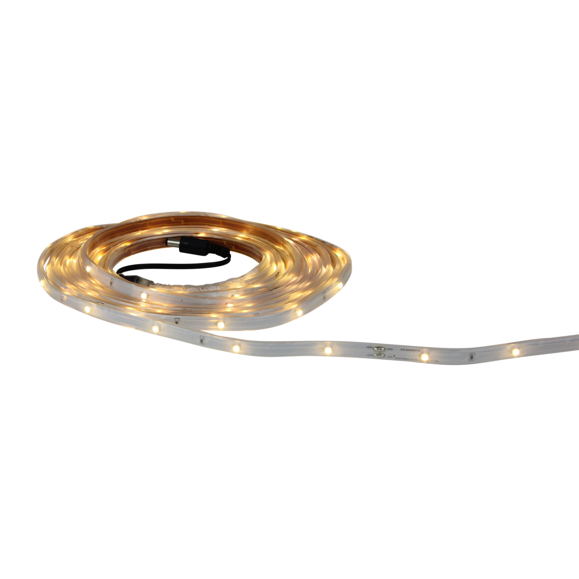 CC Christmas Decor LED Christmas Linear Tape Lighting - White Finish - Warm White Lights - 18'