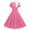 Pink, variant on Wedding Guest Dresses for Women Elegant Short Sleeve Polka Dot A-Line Dresses 1950 S Vintage Cute Flowy Cocktail Dresses
