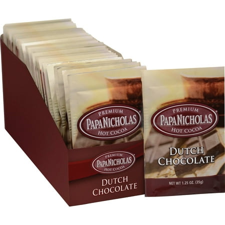 PapaNicholas, PCO79224, Premium Hot Cocoa - Dutch Chocolate, 24 /