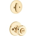 thumbnail image 2 of Kwikset Tylo 690T-3S, Bright Brass, Steel, Door Handle Set with Single Cylinder Deadbolt, 2 of 8