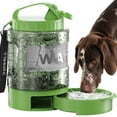 thumbnail image 1 of Botella de agua de viaje para perros lesotc 2300 ml con cuenco verde, 1 of 8