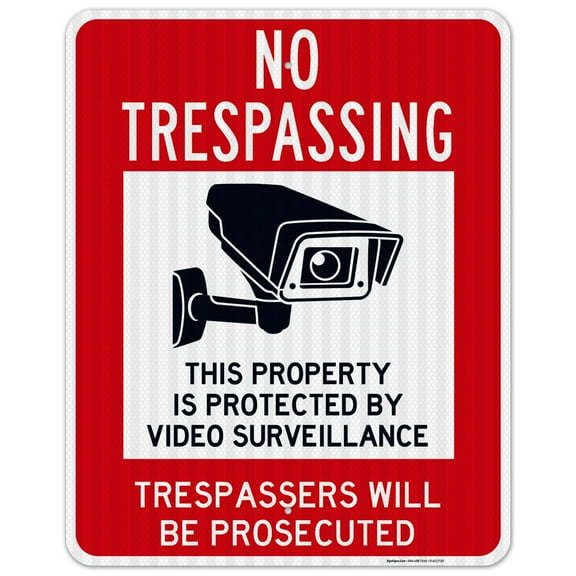 No Trespassing, Sign, 24x30 Reflective Aluminum EGP
