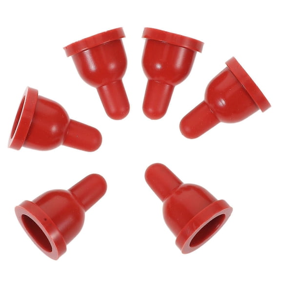 6PCS Nipple For Goats: Small Animal Milk Drink Nipple Soft Rubber Pacifier Replacement For Nursing Lambs And Goat Kids Livestock Feeding