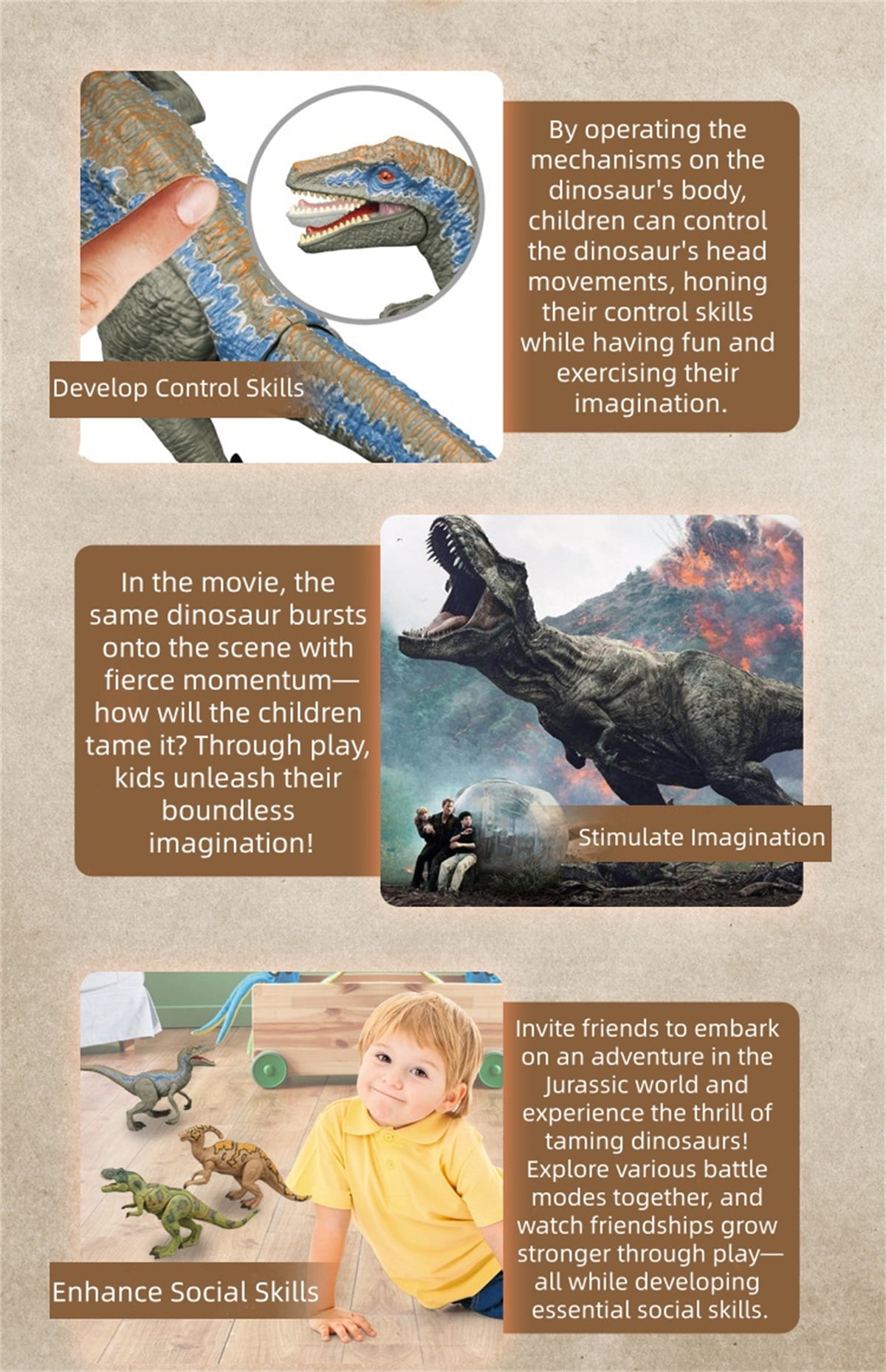 Simulated Dinosaur Toys for Toddlers, Realistic Jurassic World Toys for Kids, Jumbo Dinosaur Toys for Boys and Girls Gift(BRACHIOSAURUS-Sound)
