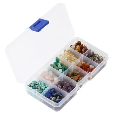 1888 Pcs Natural Chip Stone Beads About 500g Irregular Gemstones Healing Loose Rocks Bead Hole Drilled DIY for Bracelet Jewelry Making Crafting (5-8mm, 15 Color Mix-S1)