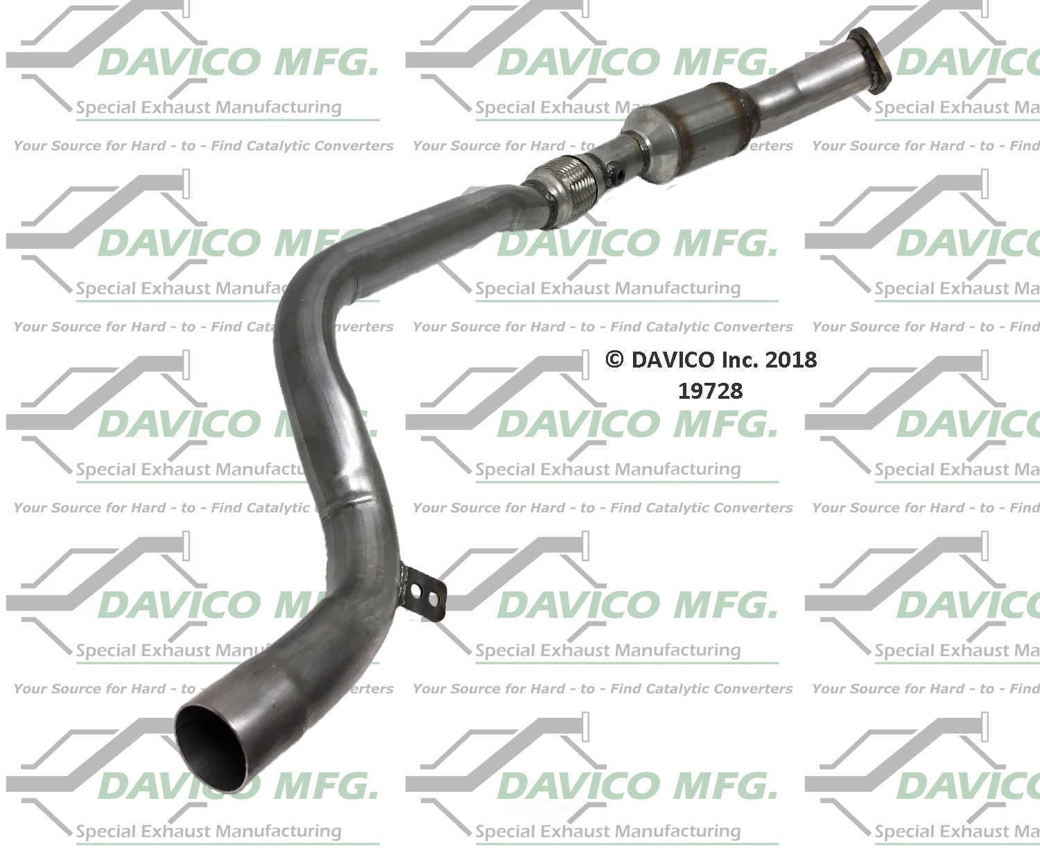 Davico Mfg 19728 Direct-Fit Catalytic Converter