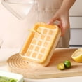 thumbnail image 4 of Ice Cubes Tray, 15 Cubess Mold with Lid for Freezer, Non Spills Ice Box for Water Cocktail Tea Coffee Whiskey Beer, Quick-Fill and Easy Press to Release Without Touching, 4 of 6