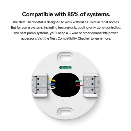 Google - Nest Smart Programmable Wifi Thermostat - Snow