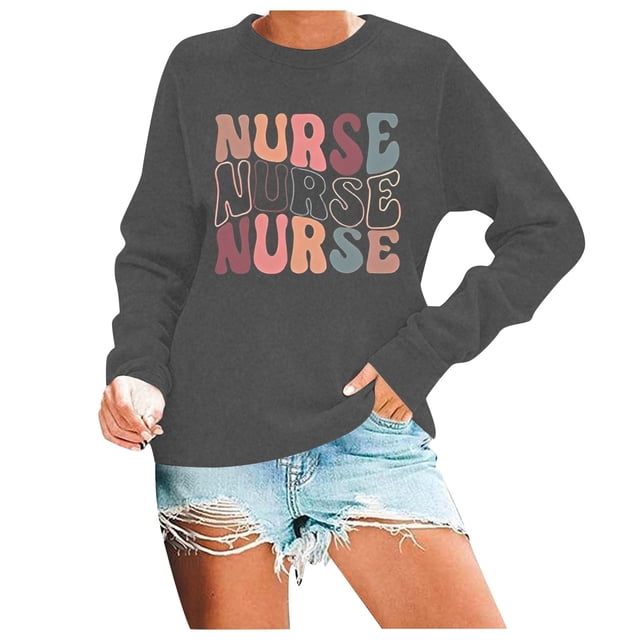 Sweat à Capuche Décontracté à la Mode Automne et Hiver Imprimé Lettres Anglaises Tendance Col Rond Sweat à Capuche Manches Longues Confort Ensemble de Chandails en Molleton pour Femmes Mignon Long Chemise pour Mariée