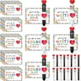 thumbnail image 2 of Valentines Day Card and Pen Gift Set, Greeting Card with Retractable Multicolor Pen for Kids School Student Classroom Exchange Party,1pc, 2 of 6
