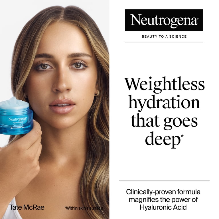 Neutrogena Hydro Boost Hyaluronic Acid Water Gel Moisturizer, 2 x