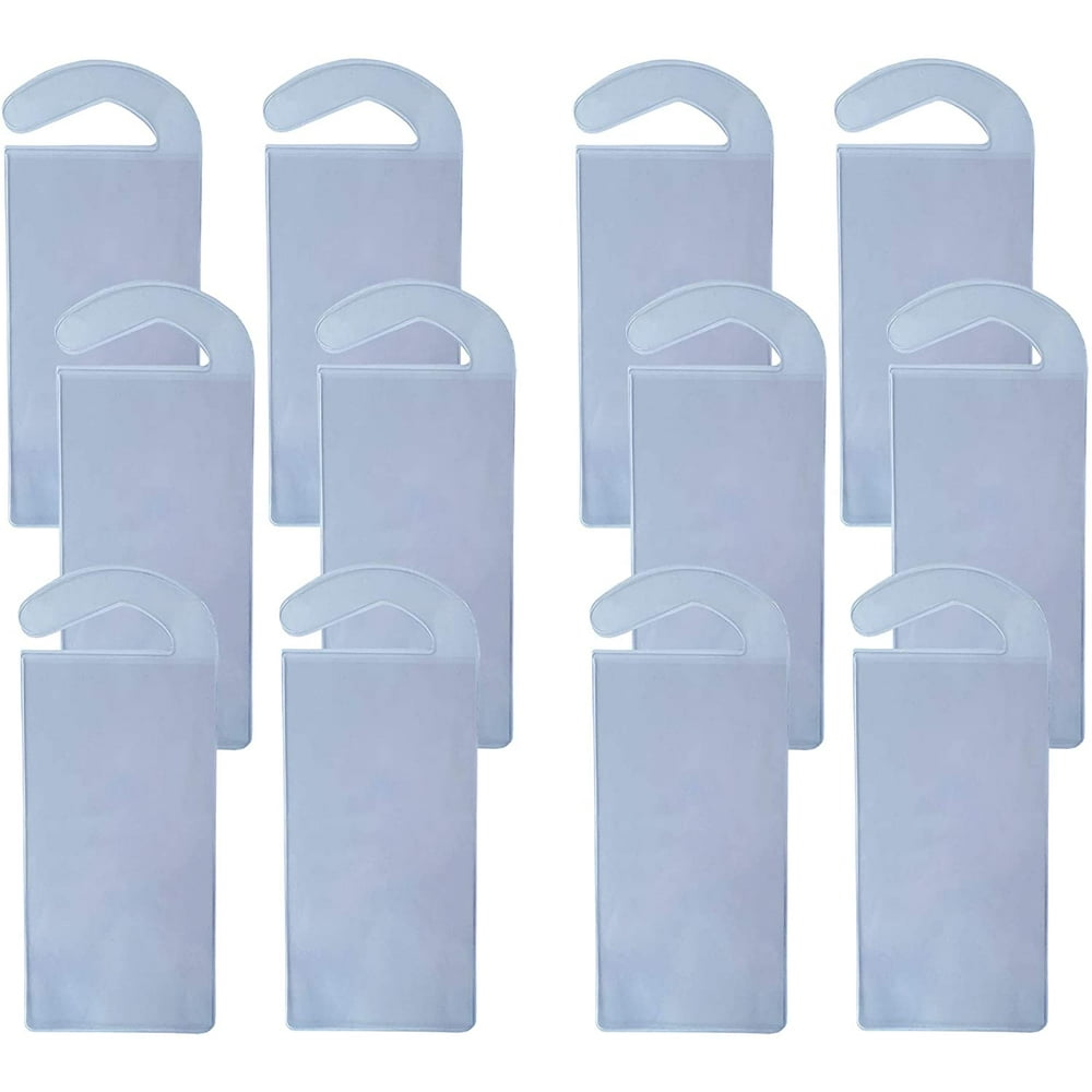 12 Pack Handicap Parking Placard Hanger Holder Disabled Parking Tag Permit Protector with