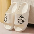 thumbnail image 5 of KEXE Water Shoes For Women Women's Cat Design Open Toe Slippers Non Slip Thick Cushioned Sole Summer Daily Slides（size:38，White）, 5 of 9