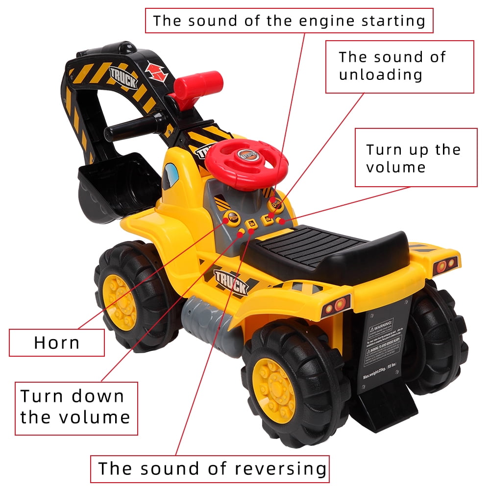 children's ride on excavator