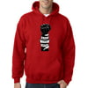 Trendy USA 1087 - Adult Hoodie Fist Pump Arm Band Black Lives Matter Human Rights Sweatshirt 4XL Red