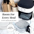 thumbnail image 6 of 5.5Qt Glass Air Fryer, 1400W, 8 Presets, White, 6 of 7