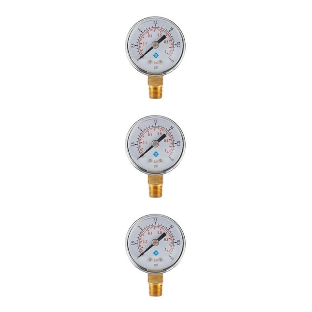 VONKY Pressure Gauge Multi-functional Accuracy Water Oil Air Tester Professional Meter Tool for Industrial Chemical Type 2 Type 2 3Set