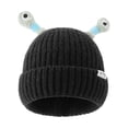 thumbnail image 2 of UTSJKR Cute Little Monster LED Knit Beanie, 2025 Winter Funny Knitted Hat, Cute Glowing Little Monster Knit Hat for Women Girl Black, 2 of 4