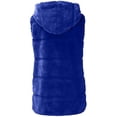 thumbnail image 4 of Guzom Womens Faux Fur Coats- Sleeveless Fleece Casual Hooded Winter Jackets Blue, 4 of 5