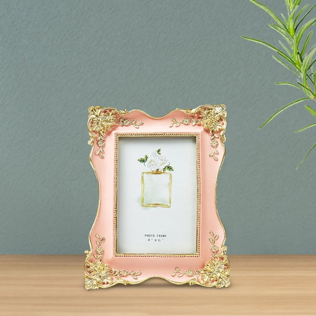 Marco de Fotos Macarena Estilo Europeo Vintage Rosa Decoración de Hogar
