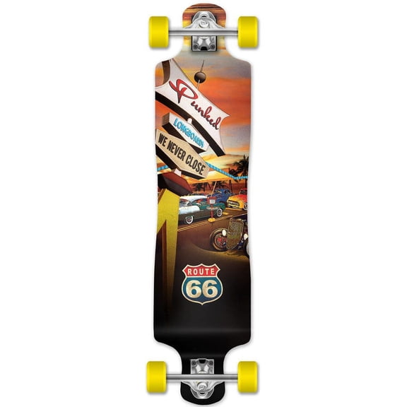 Yocaher Lowrider Longboard Complete - Route 66 Series - Diner