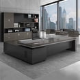 thumbnail image 3 of Luxury Drawers Office Desk Storage Long Shelf Modern Monitor Computer Desks Supplies Setup Mesa De Computador Modern Furniture My Lux Decor Round, 3 of 22