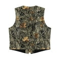thumbnail image 5 of Garronmavis Camo Hunting Forest Boys Suit Vest Lightweight Waistcoat Vest with Pockets Fashion 3-button Single Breasted Closure & 2 Slit Pockets Stylish Adjustable Back Strap Vests, 5 of 7