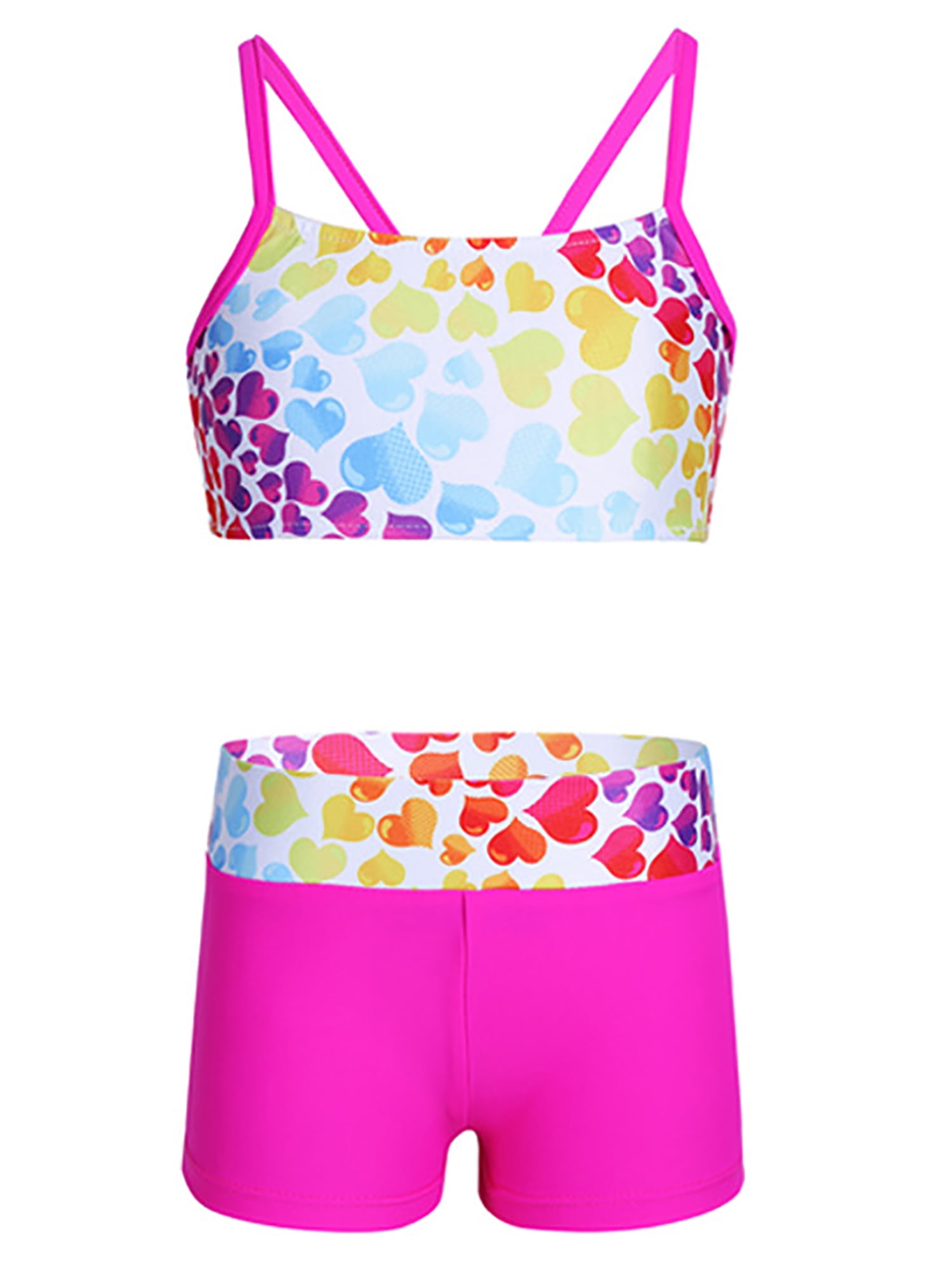 iEFiEL Girls Tankini Swimsuit Bowknot Tops with Bottoms Swimwear ...