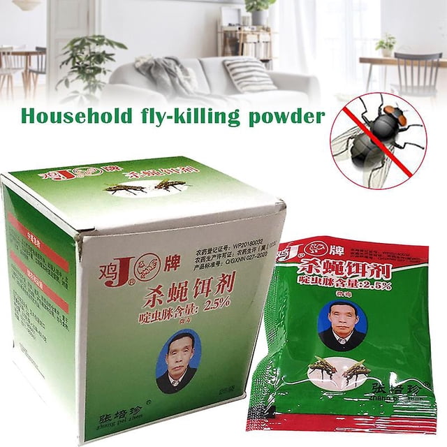 25 uds., cebo eficaz para matar moscas en polvo, Control de plagas, insecticida, asesino de mosquitos