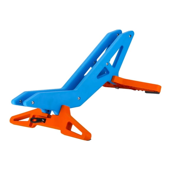 Bicycle Stand Universal Floor Bicycle Stands Adjustable Wheelie Bike Display Shelf for Indoor Outdoor Blue Orange